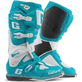 Gaerne SG12 Bottes de motocross Noir/Blanc/Turquoise 48 hommes
