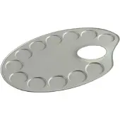 Royal Talens Talens Palet metaal Ovaal 12,6x18,5cm