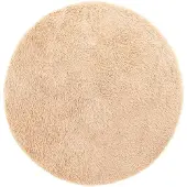 vidaXL Tapis shaggy à poils longs NAVARRA beige 120x120 cm polyester