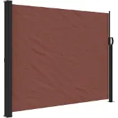 vidaXL Marquise latérale extensible brun 160x300 cm