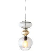 Ebb & Flow Futura Suspension Round Silver | Smokey grey | Ø: 18 cm E27IP20