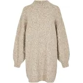 Apricot Robes en maille beige chiné