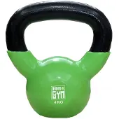 Orange Gym Kettlebell en vinyle 4 kg Vert