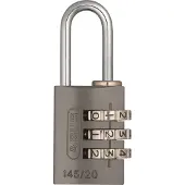 ABUS Cadenas à combinaison 145/20 Titanium - Cadenas pour valises, casiers et bien d'autres choses encore. - Cadenas en aluminium - code numérique réglable individuellement - niveau de sécurité 3
