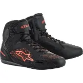 Alpinestars Chaussures Faster-3 Rideknit Black Red Fluo