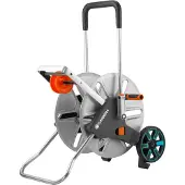 Gardena Dévidoir métal sur roues CleverRoll L Easy - Longueur max 100m - Pour grand jardin - Garantie 5 ans