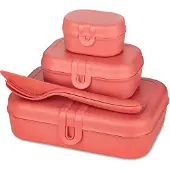 Koziol Boîte à Déjeuner Koziol Bio-Circulair Pascal Ready Nature Coral (6-Pièces)