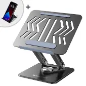 Wozinsky WRS-CPY84SB Support d'ordinateur portable 360, Support pour notebook, Noir