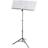K&M 10062 Pupitre Double "robby Plus" Noir Hauteur Reglable de 580 A 1220 MM