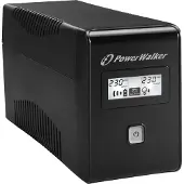 BlueWalker PowerWalker VI 850 LCD - Onduleur - CA 220/230/240 V - 480 Watt - 850 VA - 9 Ah - USB - Ports de sortie : 2 - noir