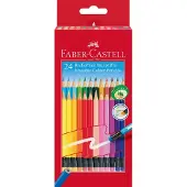 Faber-Castell Crayons de couleur effaçables (24x)