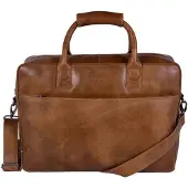 Dstrct Fletcher Street Business Laptop Bag 17 " Cognac (17"), Sac pour notebook, Marron