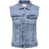 ONLY Carmakoma Gilet 'CARWespa' bleu denim
