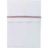 Babys Only Drap berceau ruban tricoté vieux rose/blanc