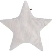 Babys Only Coussin étoile teddy Sense caillou gris