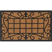 vidaXL Paillasson rectangulaire 45x75 cm caoutchouc et fibre de coco