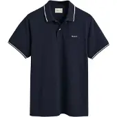 Gant T-Shirt 'Rugger' bleu foncé / blanc