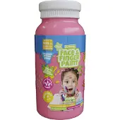 Natural Face & Fingerpaint Flacon de peinture naturelle pour le visage et les doigts - Rose, 250 ml (250 ml)