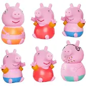 Toomies E73413 Peppa and Friends Squirters, Jouets de bain squeezables au toucher doux, jeu de