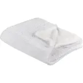 Beliani Couverture BJAS 150 x 200 cm Blanc
