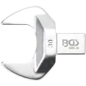 Bgs Clé plate 30 mm empreinte 14 x 18 mm pour clé dynamométrique