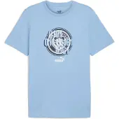 Puma Manchester City Fc Culture Short Sleeve T-shirt Bleu L
