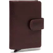 Chesterfield Porte-cartes Prague - Porte-cartes en cuir véritable pour 6 cartes - Brun foncé