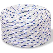 vidaXL Corde de bateau Polypropylène 12 mm 250 m Blanc