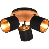 TRIO Spot de plafond rural Tommy 3 lumières