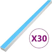 vidaXL Goulottes de câbles Autoadhésives 50x25 mm 30 m PVC