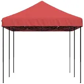 vidaXL Tente de réception pliante Pop-Up rouge bourgogne 580x292x315 cm