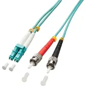 Lindy - Câble de raccordement - ST multimode (M) vers LC multimode (M) - 2 m - fibre optique - duplex - 50/125 micron - OM3 - sans halogène