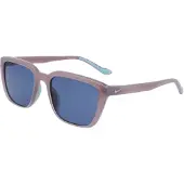 Nike TEMPER FLAIR IF1055X, lunettes de soleil pour femmes, couleur taupe/gris et bleu sarcelle, dimensions 53/18/140