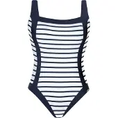 Sunflair Maillot de bain bleu foncé / blanc