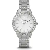 Fossil Montre à affichage analogique 'JESSE' argent / blanc