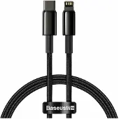 Baseus Câble Usb-C Do Lightning Tungsten Gold, 20W, 5A, Pd, 1M (Czarny)