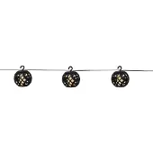 Star Trading Guirlande lumineuse solaire à LED Boule de feu - Effet de flammes - 8 boules illuminées - L : 2,1m - pour l'extérieur