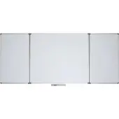 MAUL Tableau blanc rabattable MAULstandard - cadre alu - 2 ailes - surface plastifiée - l. 1500 x H 1000 mm