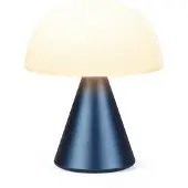 Lexon Lampe LED portable medium MINA M Aluminium Bleu marine