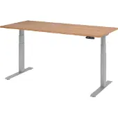 Hjh OFFICE PRO XDKB 19 S | 180x80 | réglable en hauteur électriquement - Noyer