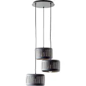 Brilliant Lampe suspendue Vide Tyas noir Ø 52cm