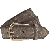B.belt Ceinture 'Sabia' brun foncé / citron vert / or