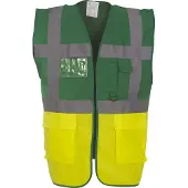 Yoko Gilet multifonction haute visibilité Yoko Vert / Jaune Fluo M