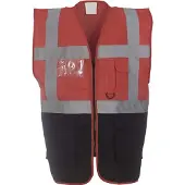 Yoko Gilet multifonction haute visibilité Orange / Noir L