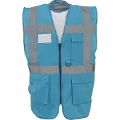 Yoko Gilet multifonction haute visibilité Bleu Saphir XL