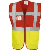 Yoko Gilet multifonction haute visibilité Jaune / Rouge 3XL