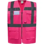 Yoko Gilet multifonction haute visibilité Rose S