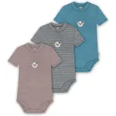 Normani Barboteuse / body 'Tihoi' bleu / gris / rose