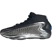 Adidas Chaussures de basketball Homme Anthony Edwards 1 Mid 'Chrome Core Black/Silver Metallic/Core Black