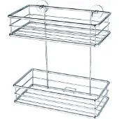TESA Panier de douche BAATH+ avec solution adhésive sans perçage (27.60 x 25 x 12.50 cm)